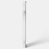 高級白い大理石のテクスチャ SAMSUNG GALAXYケース (左側面)