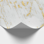 高級白と金ゴールド大理石 ラッピングペーパー (角)
