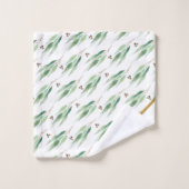 高級白色ユーカリ金ゴールドバスタオルセット バスタオルセット (ウォッシュタオル)