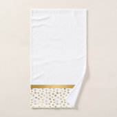 高級白色金ゴールドスポット浴室用タオルセット バスタオルセット (ハンドタオル)