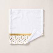 高級白色金ゴールドスポット浴室用タオルセット バスタオルセット (ウォッシュタオル)