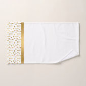 高級白色金ゴールドスポット浴室用タオルセット バスタオルセット (ハンドタオル)