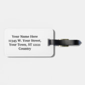 高級白黒ダ男らしマスクモノグラム ラゲッジタグ (裏面横)