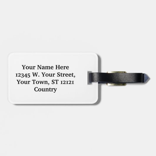 高級白黒ダ男らしマスクモノグラム ラゲッジタグ (裏面横)