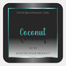 高級白黒プロダクトラベルティール（緑がかった色）フレーム