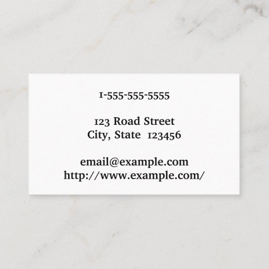 高級眼科医の名刺 名刺 (裏面)