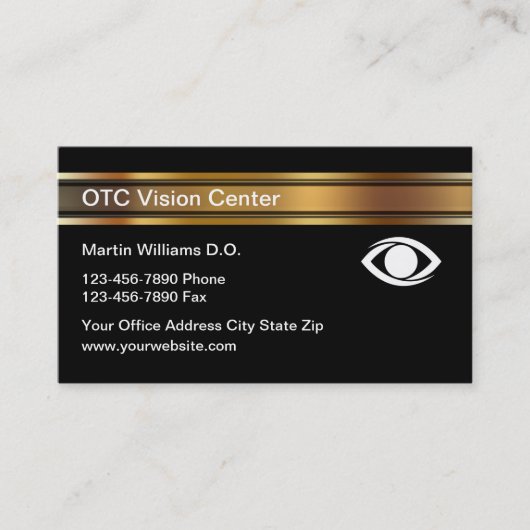 高級眼科医アポイントメント名刺 名刺 (正面)