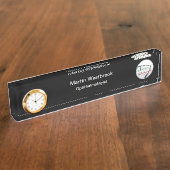 高級眼科医室机用ネームプレート デスクネームプレート (側面)