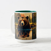 高級磁器マグカップ：コーヒー体験を向上 ツートーンマグカップ (正面左)