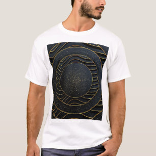 高級紙はゴールデンの背景をカット。 Tシャツ