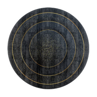 高級紙カット：ゴールデングラデーション。 カッティングボード