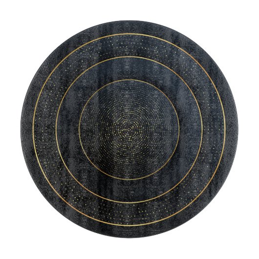 高級紙カット：ゴールデングラデーション。 カッティングボード (正面)