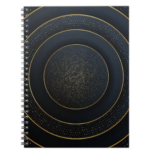 高級紙カット:ゴールデングラデーション。 ノートブック