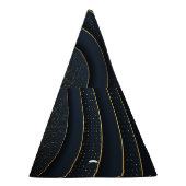 高級紙カット:ゴールデングラデーション。 パーティーハット (右)