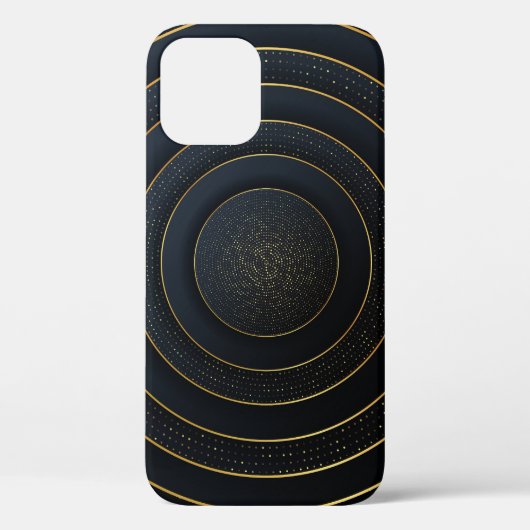 高級紙カット:ゴールデングラデーション。 Case-Mate iPhoneケース (裏面)