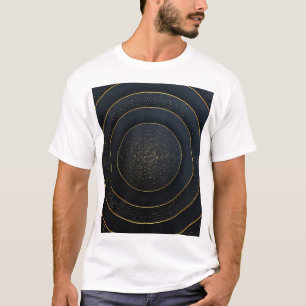 高級紙カット：ゴールデングラデーション。 Tシャツ