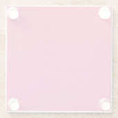 高級素晴らしピンククロスのテクスチャ。 ガラスコースター (裏面)