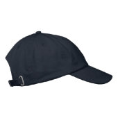 高級素材を使用したネイビーのカスタムキングキャップ 刺繍入りキャップ (右)