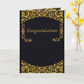 高級結婚カード カード (黄色い花)