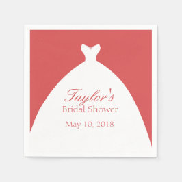 高級結婚ガウン スタンダードカクテルナプキン