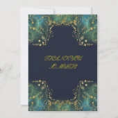 高級結婚式招待状 招待状 (裏面)