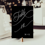 高級結婚書道10号黒 テーブルナンバー<br><div class="desc">表10.利用可能な番号をすべて確認する。 |豪華エレガントと書結婚道のテーブル番号とイニシャル。このデザインの高度なカスタマイズについてクリックは、上の青いデザインツールボタンをクリックして下さい。</div>