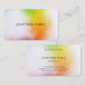 高級絹仕上げ抽象芸術アモダンート 名刺 (正面/裏面)