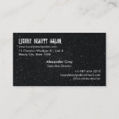 高級美しいサロン名刺 名刺 (裏面)