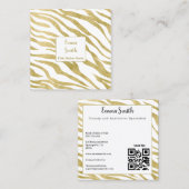 高級美しいプロフェッショナル名刺 スクエア名刺 (正面/裏面)