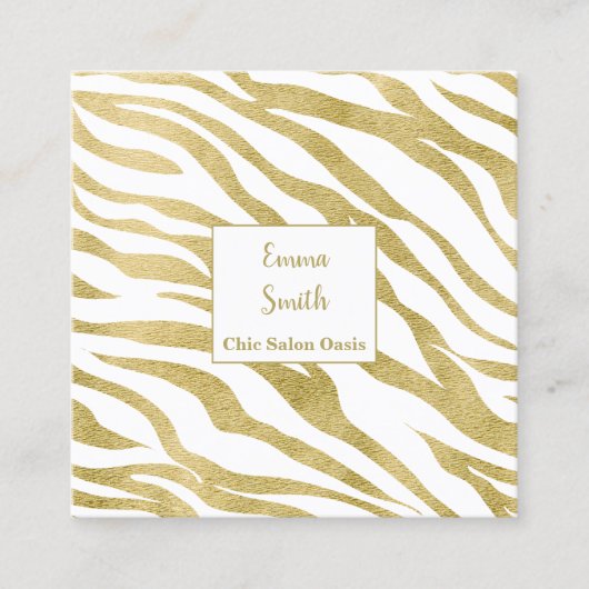 高級美しいプロフェッショナル名刺 スクエア名刺 (正面)