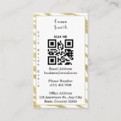 高級美しいプロフェッショナル名刺 名刺 (裏面)