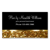 高級美容院のビジネスマグネット マグネット名刺 (正面)