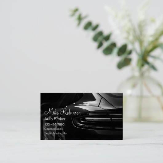 高級自動車ブローカー車の販売の厚さ 名刺 (スタンド正面)