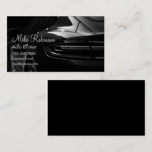 高級自動車ブローカー車の販売の厚さ 名刺 (正面/裏面)