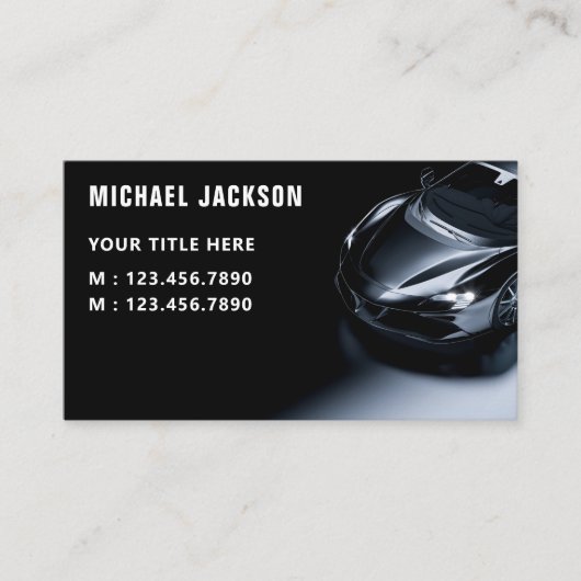 高級自動車詳細車のクリーニング修理QRコード 名刺 (正面)