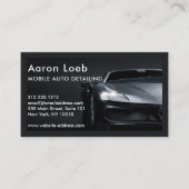 高級自動車詳細車のクリーニング修理QRコード 名刺 (正面)