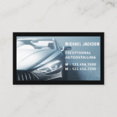 高級自動車詳細車のクリーニング修理QRコード 名刺 (正面)