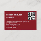 高級自動車詳細車のクリーニング修理QRコード 名刺 (裏面)