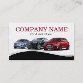 高級自動車販売車ディーラー販売店 名刺 (正面)