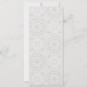 高級華美水彩孔雀のメ結婚ニュー・カード 招待状 (裏面)