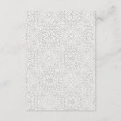 高級華美水彩孔雀の結婚詳細 エンクロージャーカード (裏面)