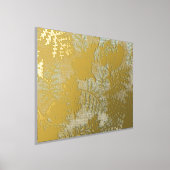 高級葉金ゴールドパステル実在自然 箔ポスター (レイダウン)