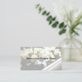 高級葬式ホームビジネスカードデザイン 名刺 (スタンド正面)