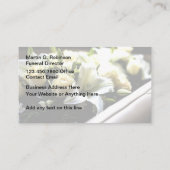 高級葬式ホームビジネスカードデザイン 名刺 (裏面)