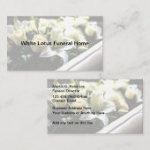 高級葬式ホームビジネスカードデザイン 名刺 (正面/裏面)