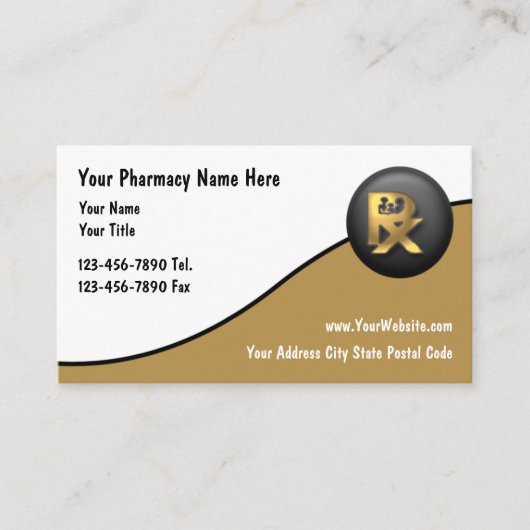 高級薬局の名刺 名刺 (正面)