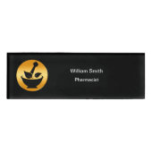 高級薬局スタッフ名タグ 名札 (正面)