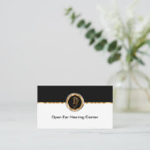 高級補聴器センターの名刺 名刺 (スタンド正面)