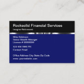 高級資産管理金融サービス 名刺 (正面)