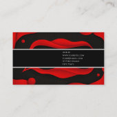 高級赤黒プロエレガントフィーフェミニンル 名刺 (裏面)